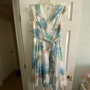 Calvin Klein Floral Dress, Sleeveless Size 6